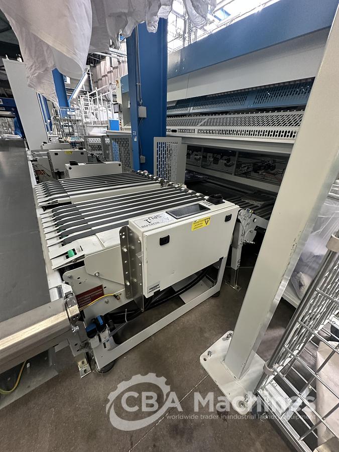 Used 2023 Kannegiesser Ironing line EMQ synchro pro 40-01+2-4/4-1/2 (1033) + HighPower HPM 3x1200x4000mm (1034) + SFM-E 40(42)-1/2-3-KR3-R-ISP4 (1035)