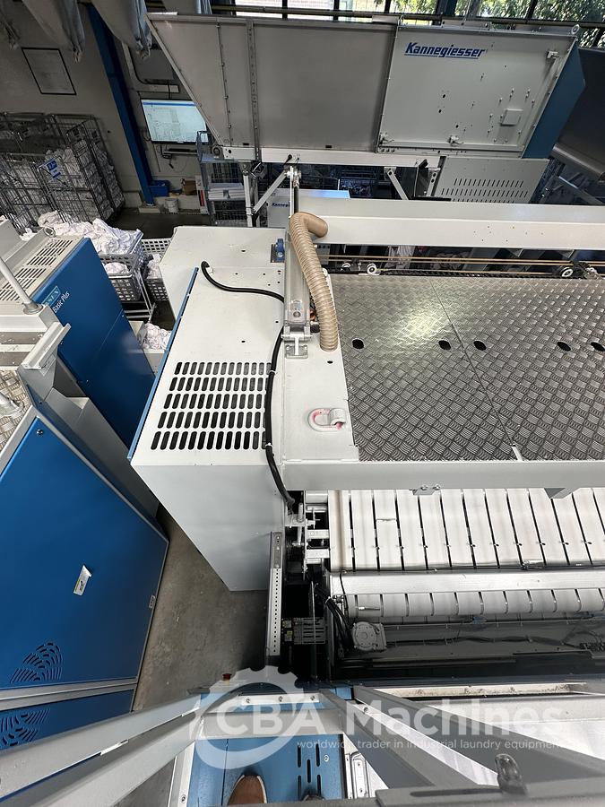 Used 2023 Kannegiesser Ironing line EMQ synchro pro 40-01+2-4/4-1/2 (1033) + HighPower HPM 3x1200x4000mm (1034) + SFM-E 40(42)-1/2-3-KR3-R-ISP4 (1035)