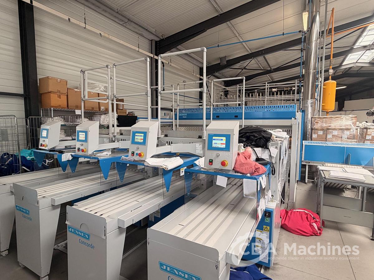 Used 2021 Jensen Ironing Line 2x1200x3500mm GAS - Logic Plus - Kalor - Classic - 4x Concorde