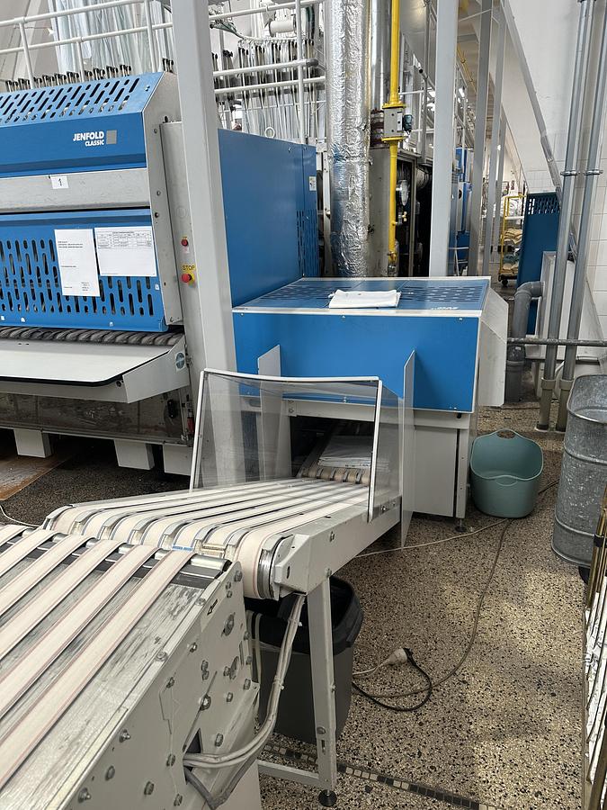 Used 2010 Jensen Ironing Line Logic Plus - Jenroll EXPG 2x1200x3500mm GAS - Classic Folder