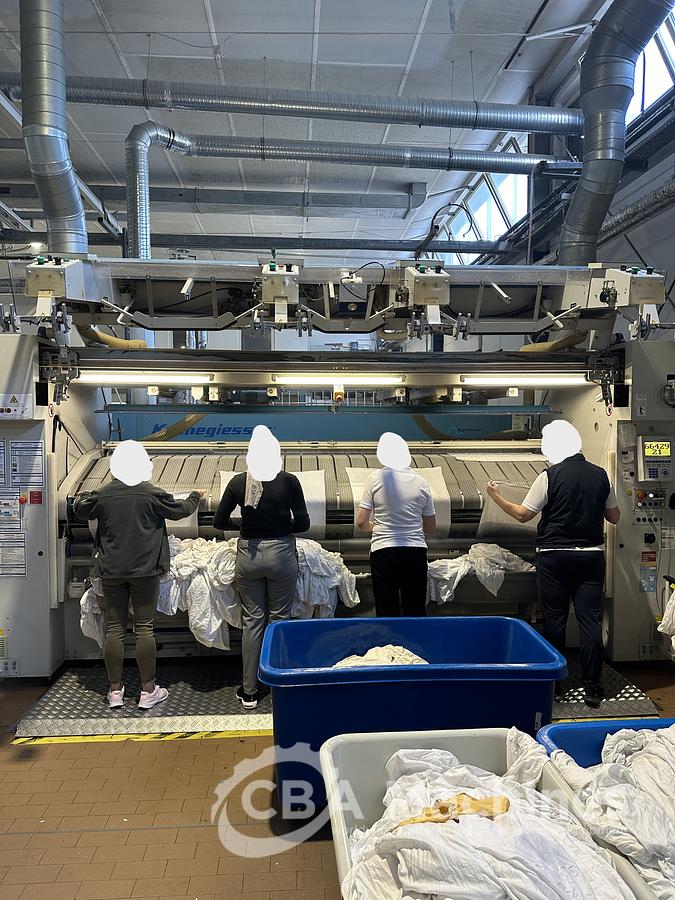 Used 2011 Kannegiesser ironing line 3x1200x3500 STEAM 1-2-4 lanes (ref. SA828)