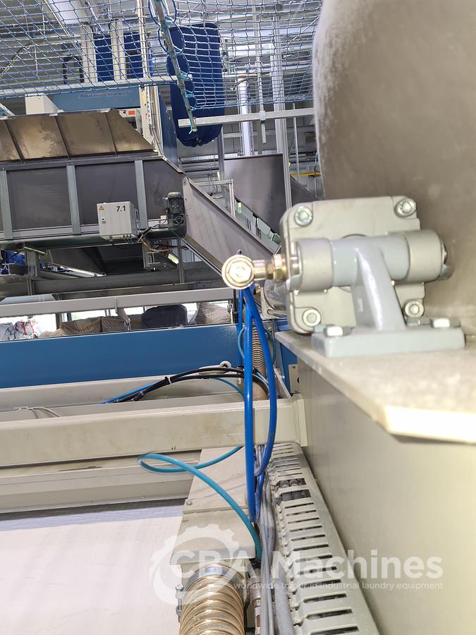 Used Ironing line Kannegiesser 2 roll 1200 x 3000mm steam year 2005/1997