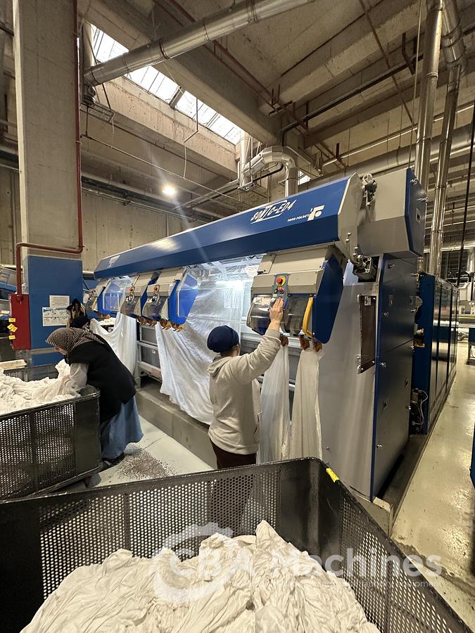 Used 2014 Ironing Line Gas Toto SONIC-ED4-35 + Lapauw 1 roll x 1600mm x 3300mm + Vega fold (1079-1080-1081)