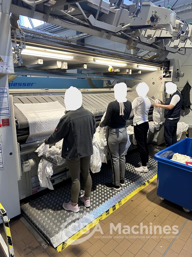 Used 2011 Kannegiesser ironing line 3x1200x3500 STEAM 1-2-4 lanes (ref. SA828)