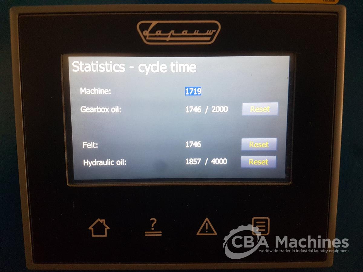 Used Complete Ironing Line Jensen – Lapauw 2 roll 1600 x 4000mm STEAM