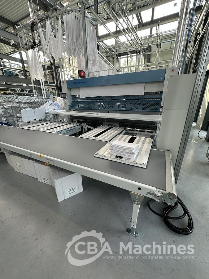 Used 2025 Kannegiesser Ironing Line Steam GZ-A 01+2 + EMA Pro 35-01+2-1/4-1/2 + HPM.II 2 roll x 1200mm x 3500mm + SFM-E 35(35)-1/2-3-KR3-R-ISP4 (1057-1058-1059-1060)