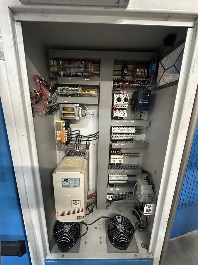 Used 2009 Ironing Line Lapauw 2x1200x3300 GAS + Jensen Classic + MFS Folder (905-906-907)