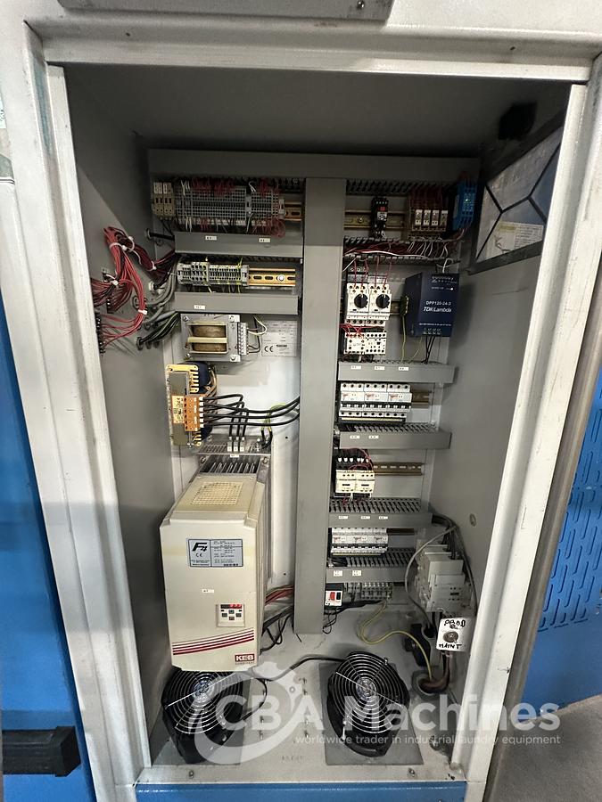 Used 2009 Ironing Line Lapauw 2x1200x3300 GAS + Jensen Classic + MFS Folder (905-906-907)