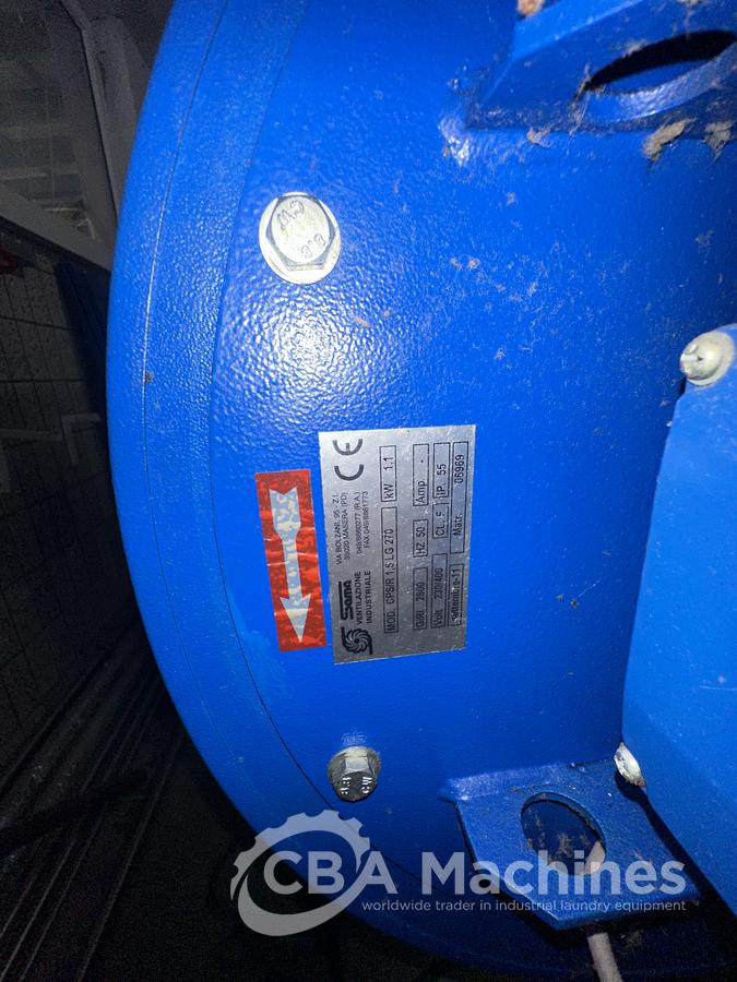 Used 2013 Lapauw small piece ironing line with vacuum table 1 roll 1600 Gas ironer and unifold 