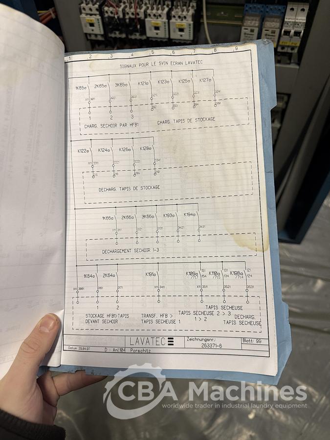 Used 2000 Dryer Lavatec TT735 G 75kg (448)