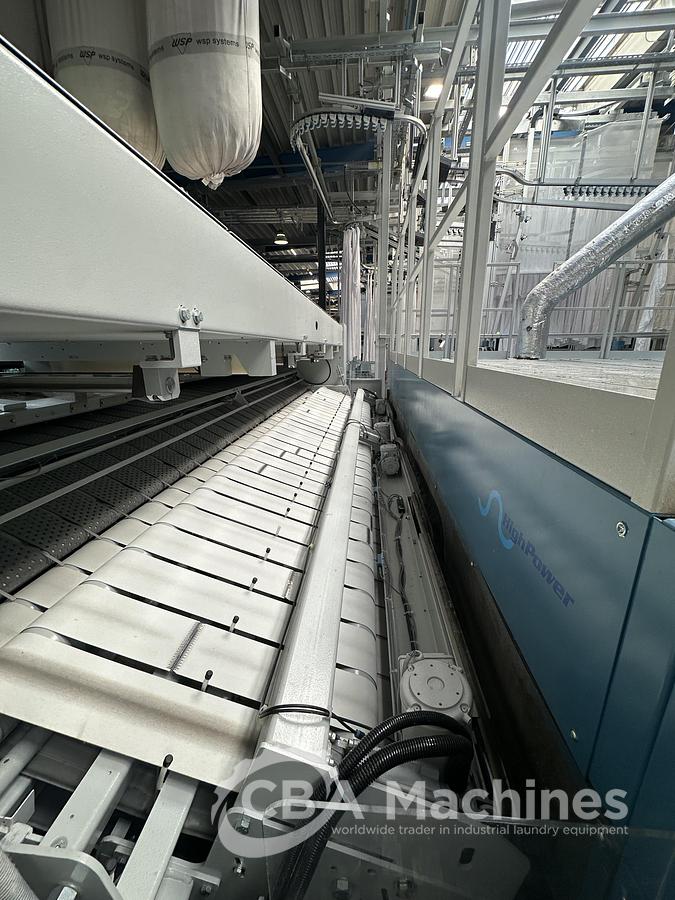Used 2023 Kannegiesser Ironing line EMQ synchro pro 40-01+2-4/4-1/2 (1033) + HighPower HPM 3x1200x4000mm (1034) + SFM-E 40(42)-1/2-3-KR3-R-ISP4 (1035)