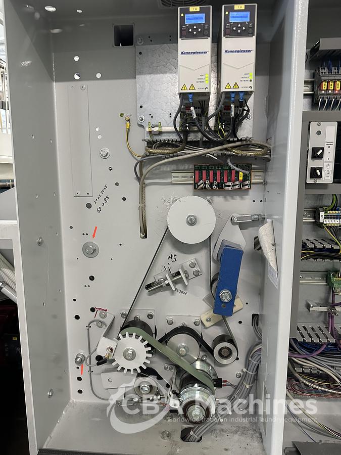 Used 2020 Ironing Line Kannegiesser 2 roll 1200x3500mm GAS - EMQ Synchro + HPM-II GAS + SFM.II 1-2-4 lanes