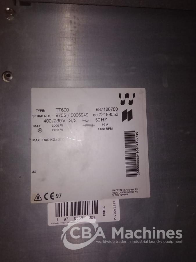 Used 1997 Dryer Dubix - Electrolux TT 600 - 27kg ( 633 )