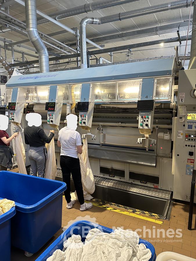Used 2011 Kannegiesser ironing line 3x1200x3500 STEAM 1-2-4 lanes (ref. SA828)