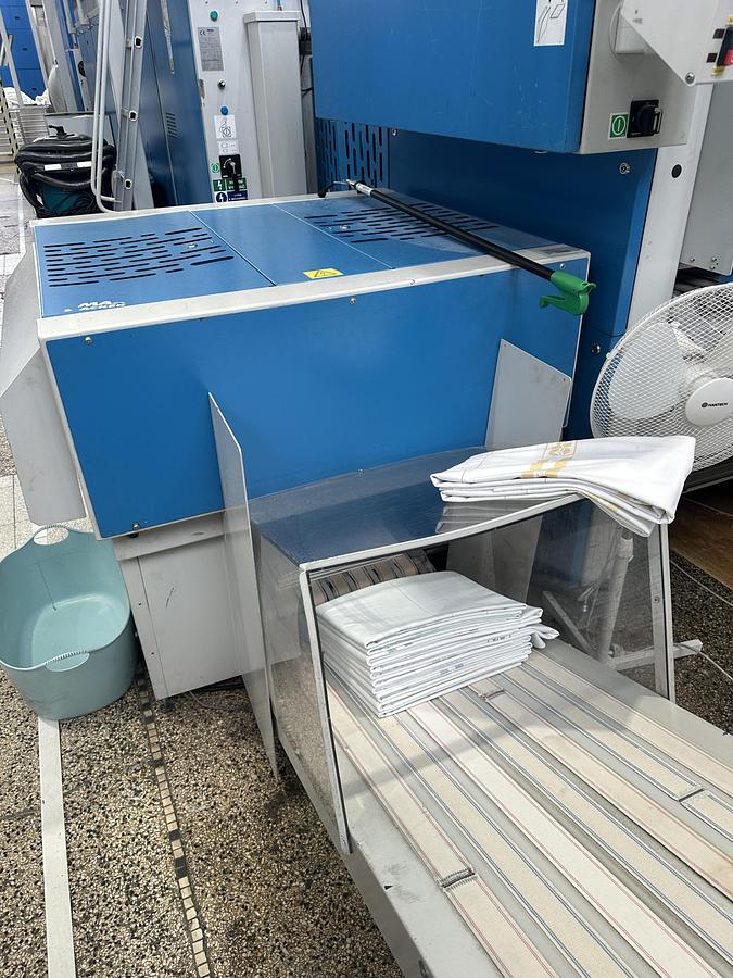 Used 2010 Jensen Ironing Line Logic Plus - Jenroll EXPG 2x1200x3500mm GAS - Classic Folder