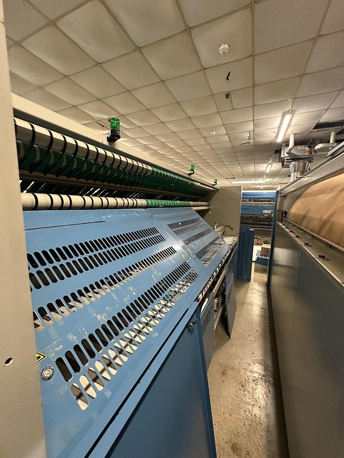 Used 2011 / 2005 Kannegiesser Ironing Line GAS 1x2000x3500mm: EMD - HPMG- RFM