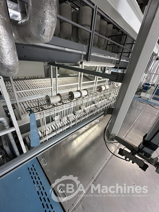 Used 2023 Kannegiesser Ironing Line EMA 40-01+2-2/4-1/2 (1053) + HPM-II 3 x 1200 x 4000mm (1054) + SFM-E 40(42)-1/2-3-KR3-R-ISP6 (1055)