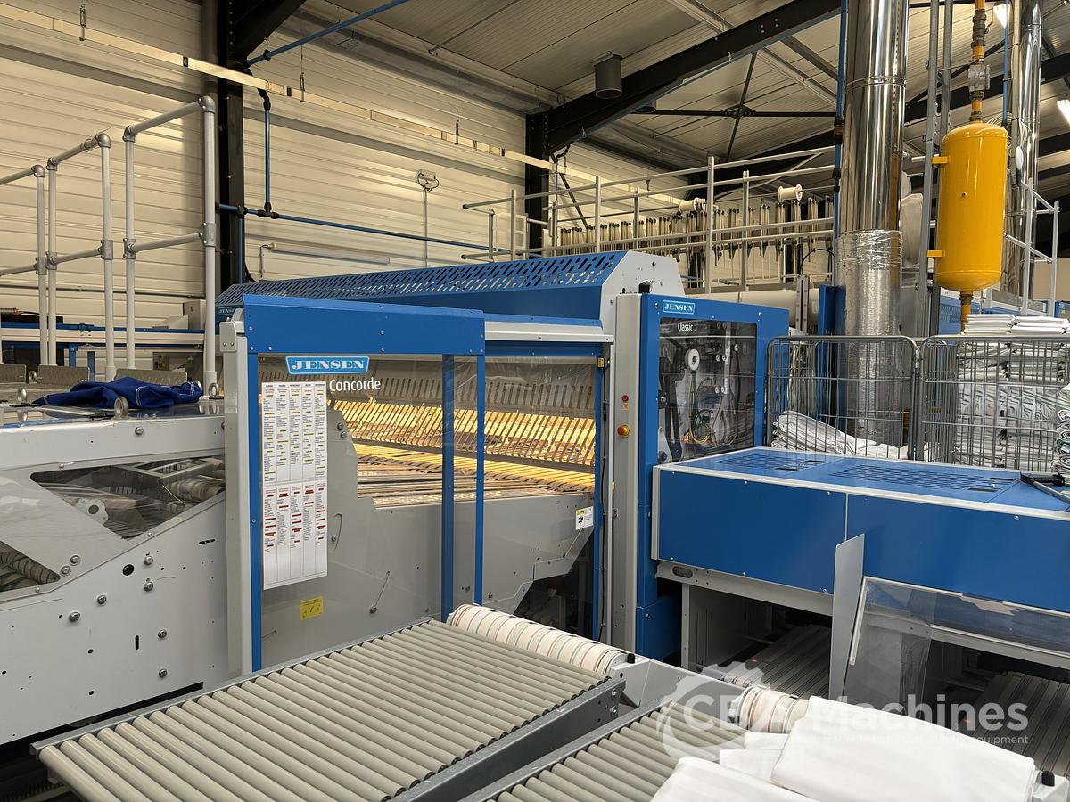 Used 2021 Jensen Ironing Line 2x1200x3500mm GAS - Logic Plus - Kalor - Classic - 4x Concorde