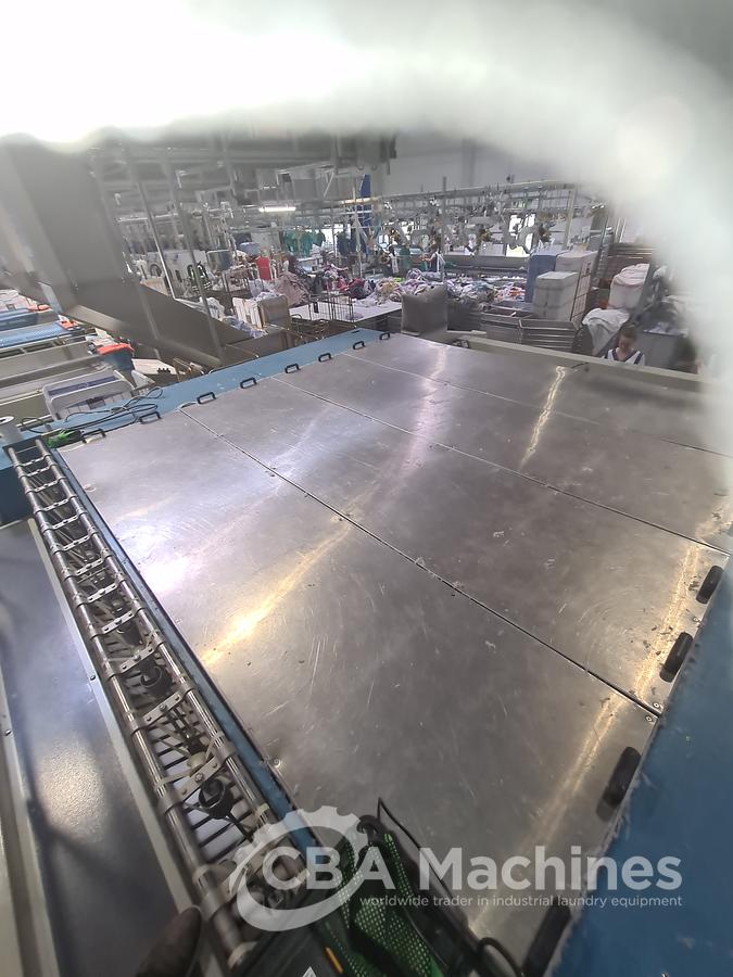 Used Ironing line Kannegiesser 2 roll 1200 x 3000mm steam year 2005/1997