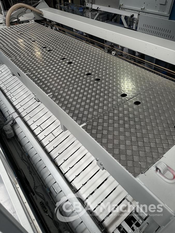 Used 2023 Kannegiesser Ironing line EMQ synchro pro 40-01+2-4/4-1/2 (1033) + HighPower HPM 3x1200x4000mm (1034) + SFM-E 40(42)-1/2-3-KR3-R-ISP4 (1035)