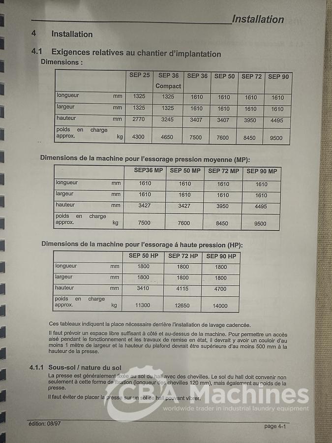 Used 2004 Jensen Press SEP 50-A50 (797)