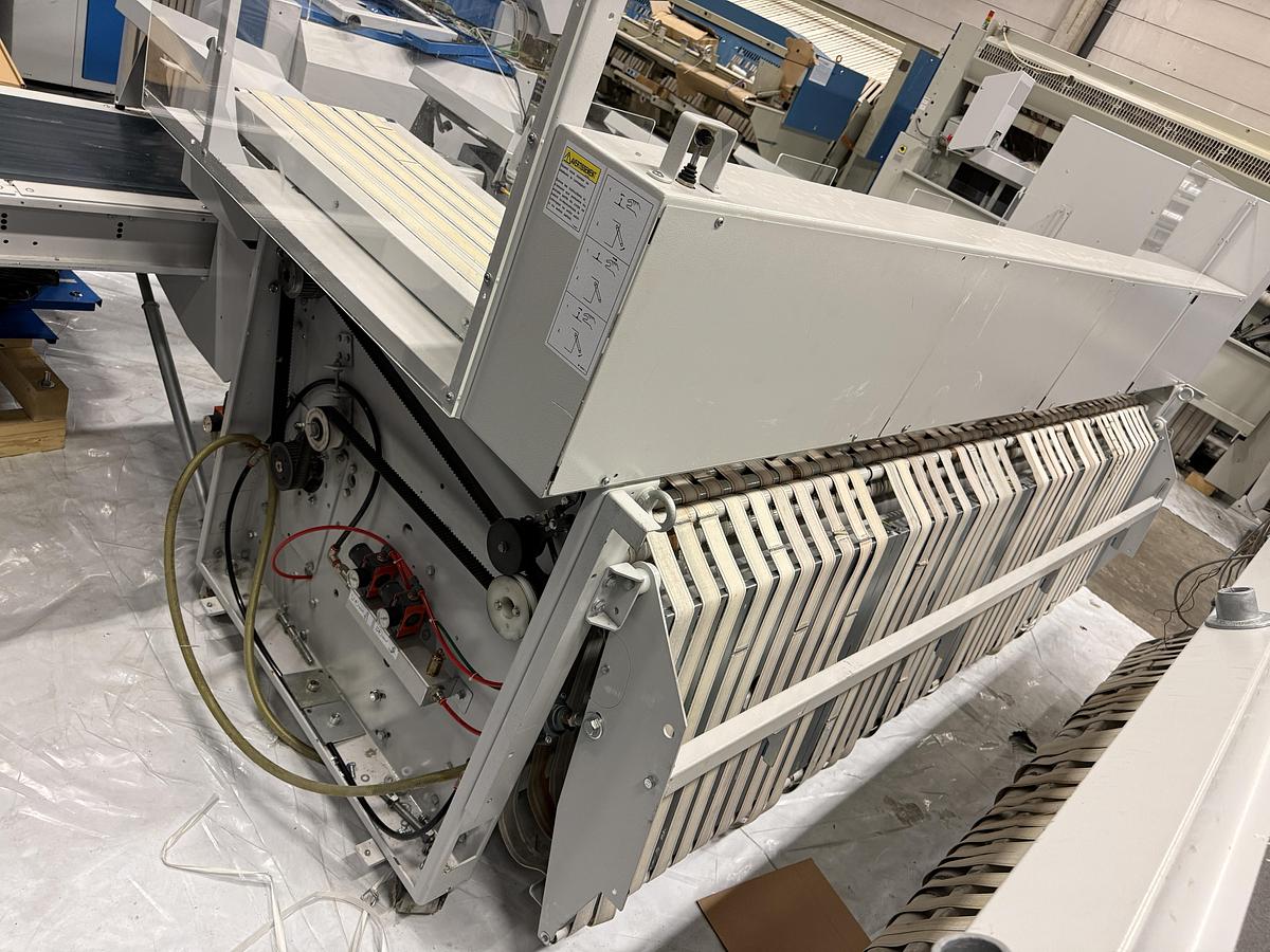 Used 2009 Ironing Line Lapauw 2x1200x3300 GAS + Jensen Classic + MFS Folder (905-906-907)