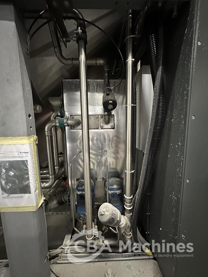 Used 2020 Kannegiesser Complete CBW Tunnel System PT 13x60 + Press PP10-60-40 + Shuttle + 3x DII-60 GAS + Step Conveyor + Lint Filter + Conveyors