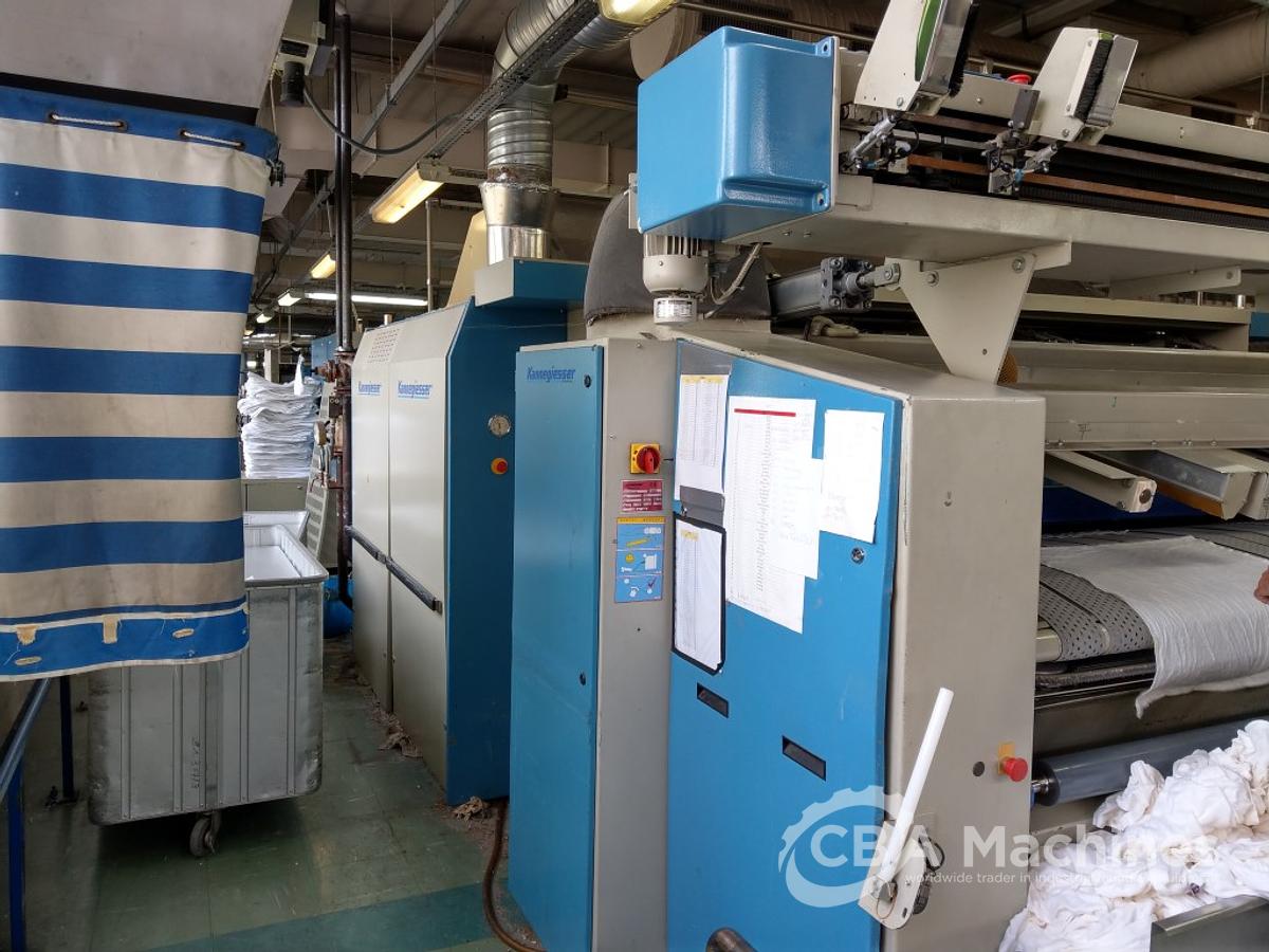 Used 2005/1997 Kannegiesser Ironing Line HPM-G 1 roll 2000x3000mm Steam