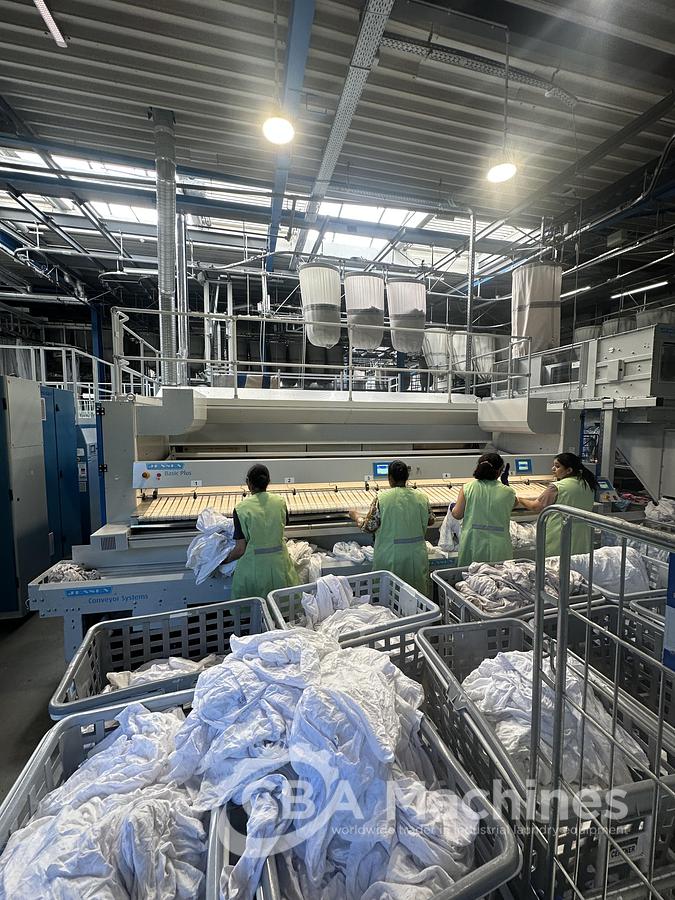 Used 2022 Ironing line Jensen Basic Plus (1029) + EXP 2000 (1030) + Magic (1031) + Napkin Bottom Up (1032)