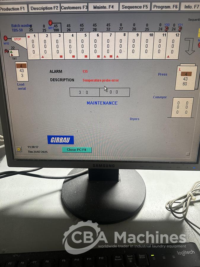 Used 2009 Girbau TBS-50/12M