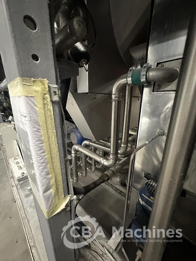 Used 2020 Kannegiesser Complete CBW Tunnel System PT 13x60 + Press PP10-60-40 + Shuttle + 3x DII-60 GAS + Step Conveyor + Lint Filter + Conveyors