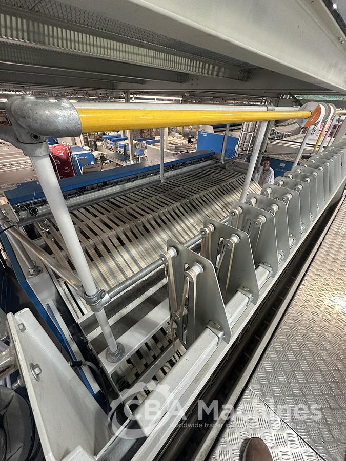 Used 2004 Jensen Ironing Line 4 lanes 2x1200x3300mm STEAM