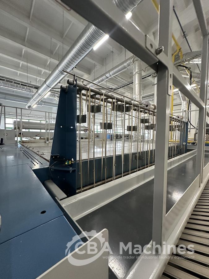 Used 2020 Ironing Line Kannegiesser 2 roll 1200x3500mm GAS - EMQ Synchro + HPM-II GAS + SFM.II 1-2-4 lanes