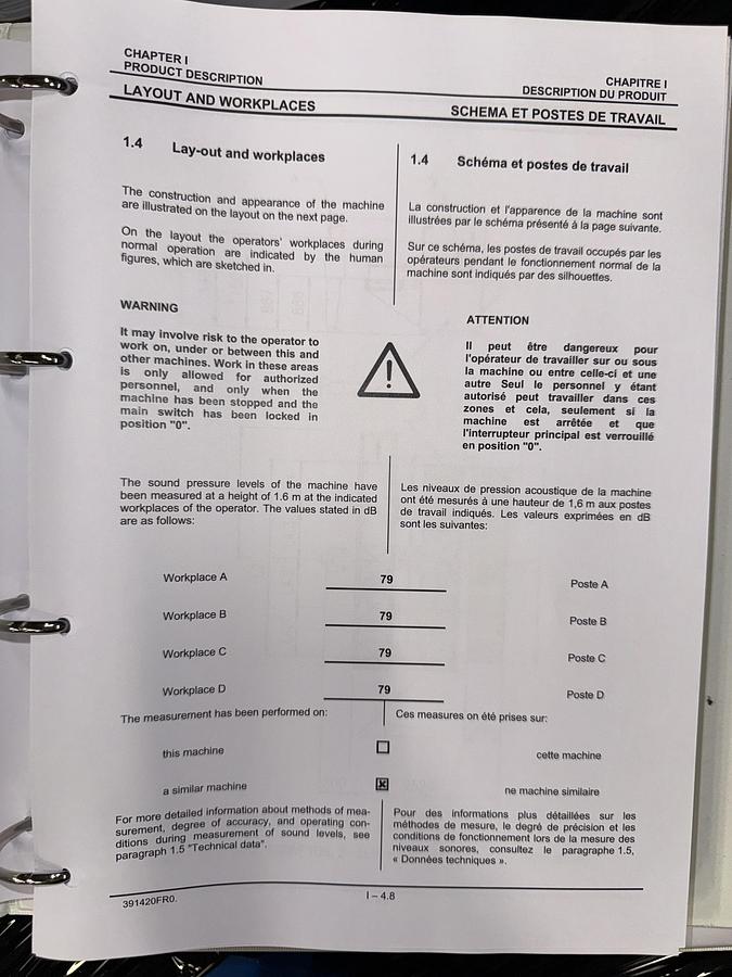 Used 2009 Folder Jensen MFS 3300mm 4 lanes (907)
