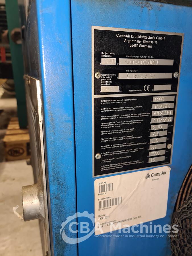 Used 2013 Miscellaneous 2x Compressor Met Vat en  ( 474 )