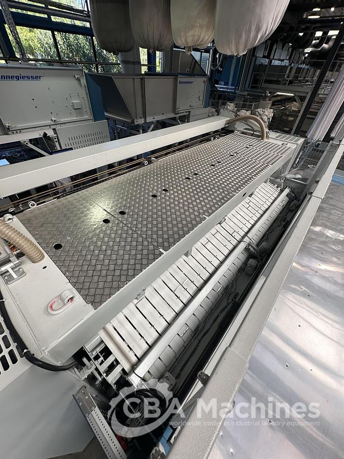 Used 2023 Kannegiesser Ironing line EMQ synchro pro 40-01+2-4/4-1/2 (1033) + HighPower HPM 3x1200x4000mm (1034) + SFM-E 40(42)-1/2-3-KR3-R-ISP4 (1035)