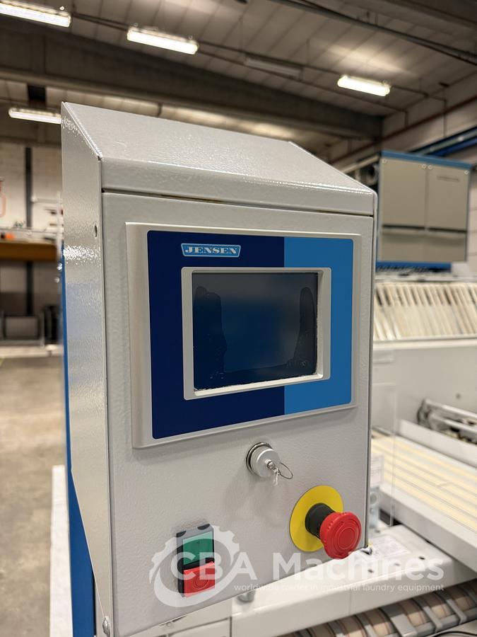 Used 2009 Ironing Line Lapauw 2x1200x3300 GAS + Jensen Classic + MFS Folder (905-906-907)