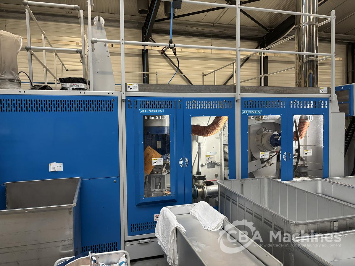 Used 2021 Jensen Ironing Line 2x1200x3500mm GAS - Logic Plus - Kalor - Classic - 4x Concorde
