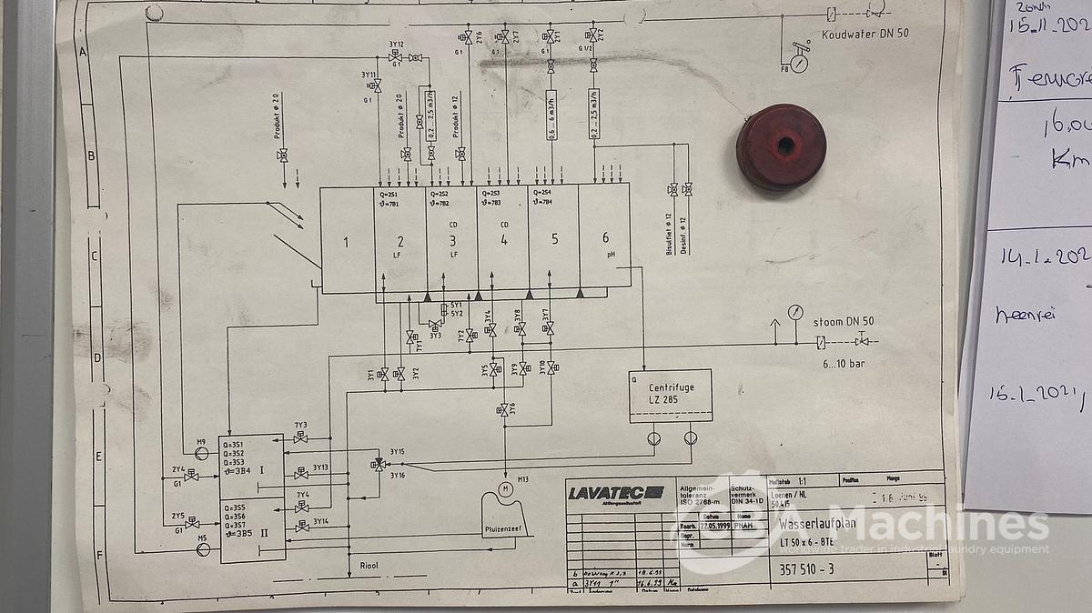 Usato 1999 Tunnel di lavaggio Lavatec 6x50 BT Bottom Transfer ( 793 )