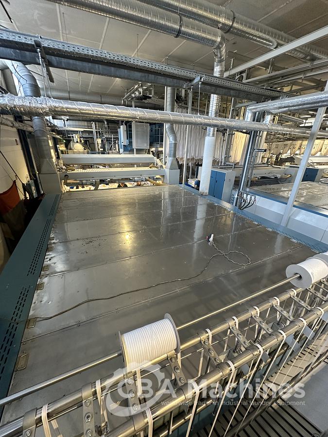 Used 2011 Kannegiesser Ironing Line 3x1200x3500 Kannegiesser Steam 1-2-4 lanes