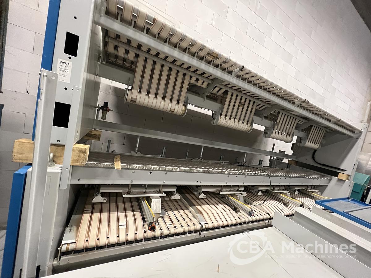 Used 2005 Jensen / Lapauw Ironing Line 2x1200x4000mm Steam for Small Pieces