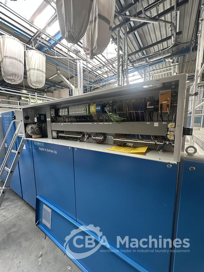 Used 2022 Ironing line Jensen Basic Plus (1029) + EXP 2000 (1030) + Magic (1031) + Napkin Bottom Up (1032)