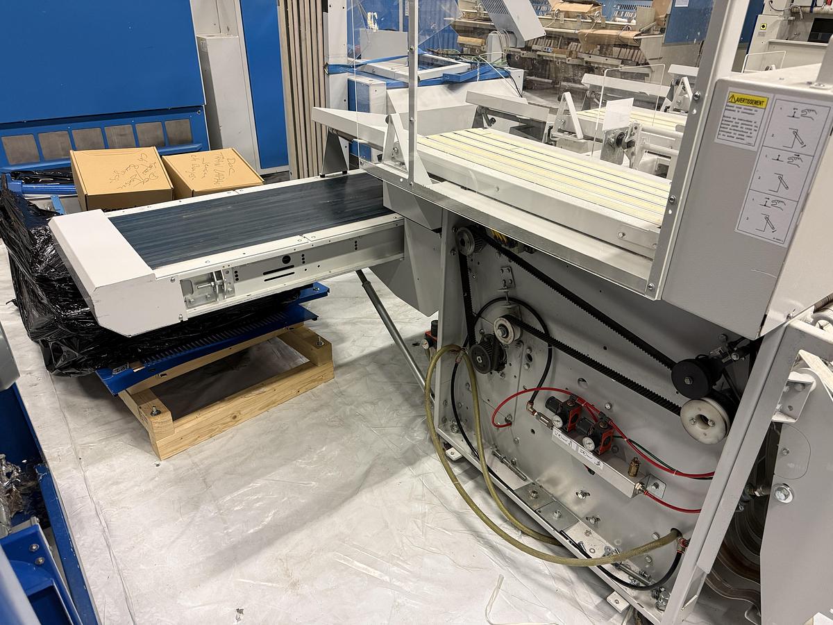 Used 2009 Ironing Line Lapauw 2x1200x3300 GAS + Jensen Classic + MFS Folder (905-906-907)