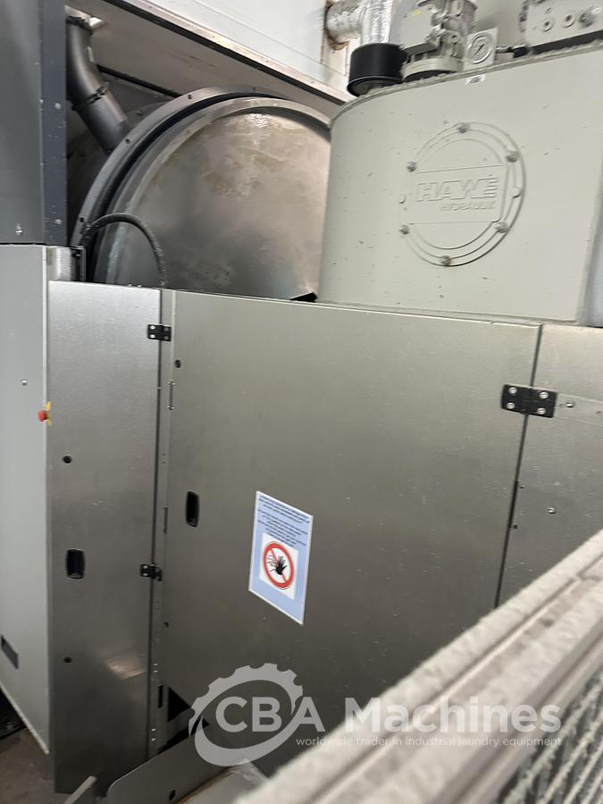 Used 2020 Kannegiesser Complete CBW Tunnel System PT 13x60 + Press PP10-60-40 + Shuttle + 3x DII-60 GAS + Step Conveyor + Lint Filter + Conveyors