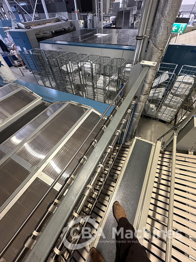 Used 2014 Kannegiesser 3x1200x3500 Ironing Line Steam 1-2-4 lanes