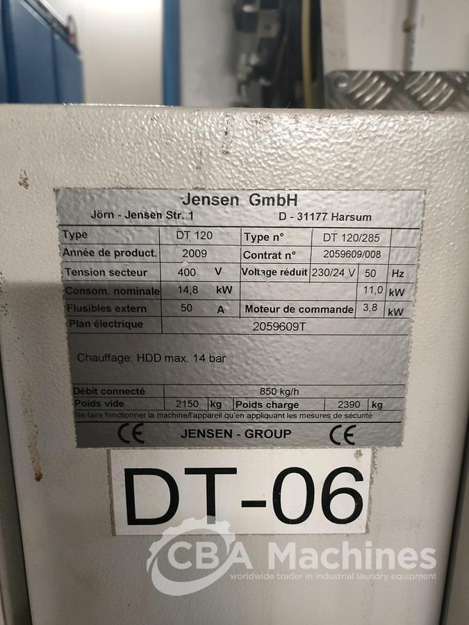 Used 2009 Dryer Jensen DT120 ( 752 )