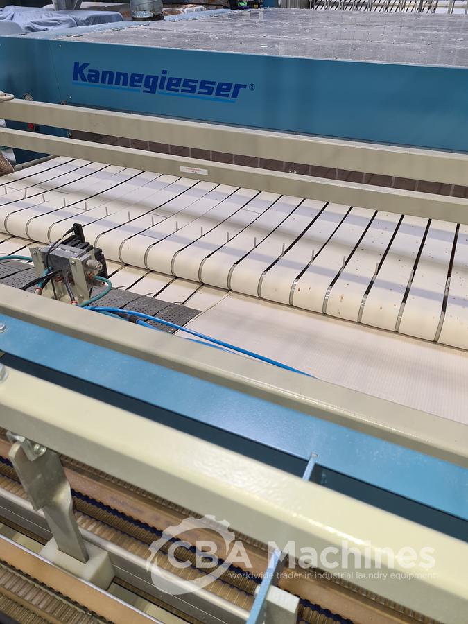Used Ironing line Kannegiesser 2 roll 1200 x 3000mm steam year 2005/1997