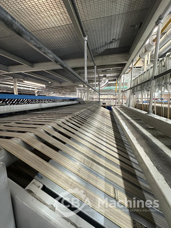 Used 2004 Jensen Ironing Line 4 lanes 2x1200x3300mm STEAM