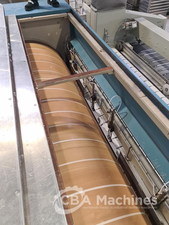 Used Ironing line Kannegiesser 2 roll 1200 x 3000mm steam year 2005/1997