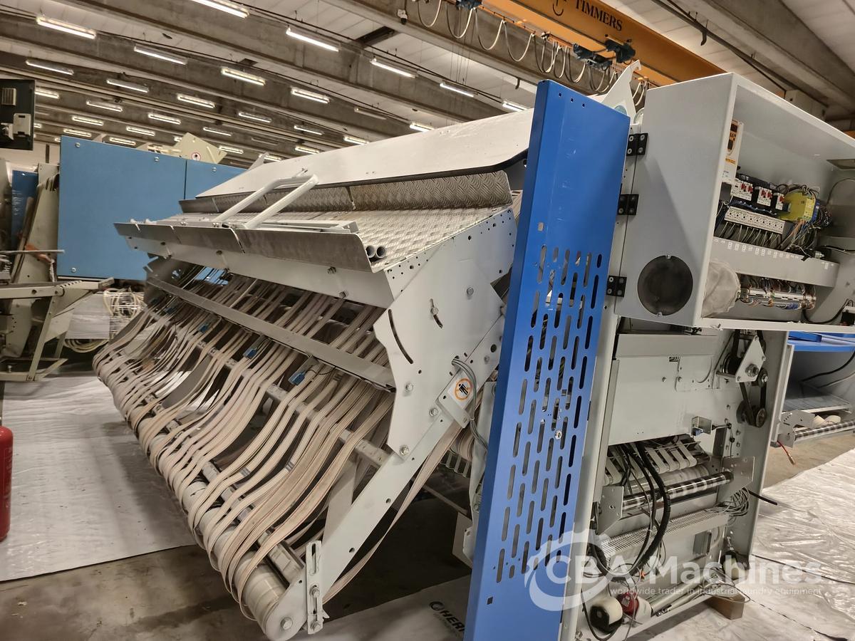 Used 2011 Electrolux Ironing Line C-Flex GAS 1x1200x3300 with Jensen Classic 3300mm 1-2 lanes